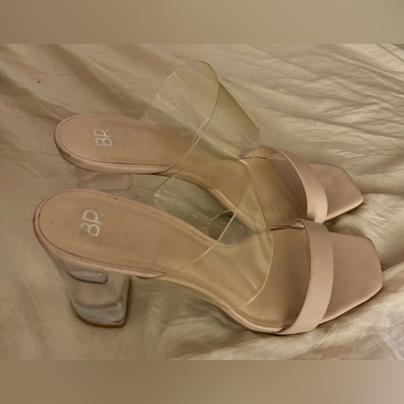 BP. Heel Sandals Size 11, Tan - Picture 2 of 6